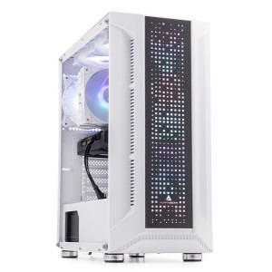 Gaming DRAGON Epic Elite Alb, AMD Ryzen 5 9600X 3.9GHz, 32GB DDR5, 1TB SSD, RTX 5070 12GB GDDR7, Iluminare RGB
