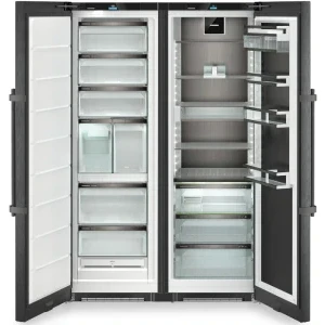 Liebherr XRFbs 5295 Peak, 663 L, Clasa D, No Frost, BioFresh Professional, HydroBreeze, InfinitySpring, Dozator de apa, Control electronic, 185 cm, BlackSteel