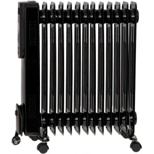 Camry Calorifer electric CR7814, 2500 W, 13 elementi, Cu ulei, 3 trepte, Termostat ajustabil, Negru