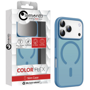 Lemontti Capac protectie spate EliteGuard Magsafe Blue pentru iPhone 17 Pro