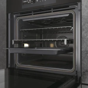 Haier HWO60SM6B9BH, Electric, 70 L, Autocuratare pirolitica, Grill, ClimaTech, hOn, Clasa A+, Negru