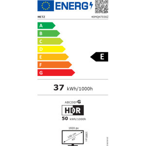 Metz Smart TV QLED 40MQH7030Z Seria MQH7030 100cm negru Full HD