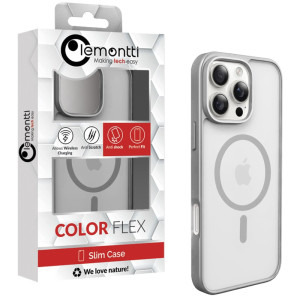 Lemontti Capac protectie spate EliteGuard Magsafe Grey pentru iPhone 16 Pro Max