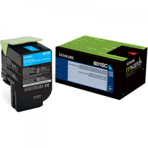 Lexmark Toner 80C2SC0 Cyan Return