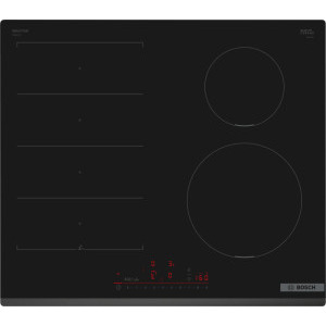 Plita incorporabila Bosch PIX631HC1E, Inductie, 4 zone de gatit, Flex Zone, Power Boost, 60cm, Negru