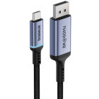 Cablu video Baseus USB-C - DisplayPort Male, 2 m, Negru