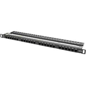 Accesoriu retea Lanberg Patch panel 19 inch 24 Port CAT6 UTP unshielded Black