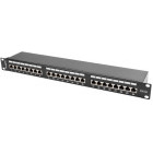Accesoriu retea Lanberg Patch panel 19 inch 24 Port CAT5e FTP shielded Black
