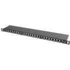 Accesoriu retea Lanberg Patch panel 19 inch 24 Port CAT6 FTP shielded Black