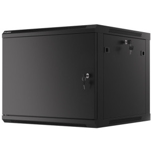 Lanberg WF01-6609-00B 9U, Wall mount, 600 mm, Metal door, Negru