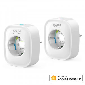 Gosund Pachet 2 prize smart SP1-H, Wi-Fi, Monitorizare energie, Control vocal, 3680 W, 16 A
