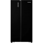 Frigider Side By Side Heinner HSBS-520NFBKF+, 519 L, Full No Frost, Multi Air-Flow, Control touch, Clasa F, 179 cm, Negru