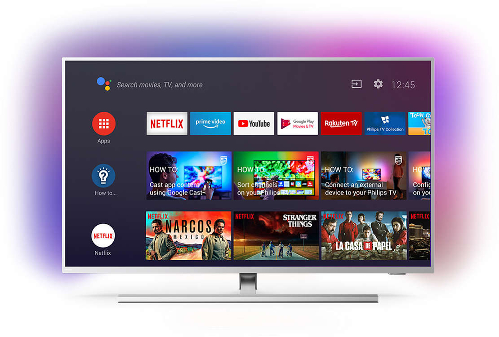 Televizor LED Philips Smart TV Android 58PUS8505/12 Seria PUS8505/12 146cm argintiu 4K UHD HDR Ambilight cu 3 laturi