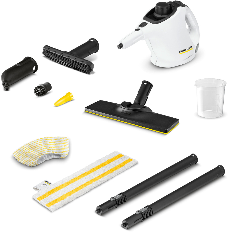 Karcher SC 1 EasyFix, Aparat de curatat cu abur, 1200W, Alb/Negru