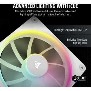 Corsair iCUE LX140 RGB Fan Starter Kit 140mm White