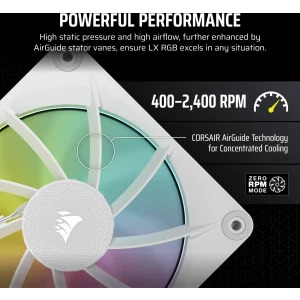 Corsair iCUE Link LX120 RGB Expansion Kit 120mm White
