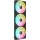 Ventilator Corsair iCUE Link LX120 RGB Starter Kit 120mm Three Fan Pack Black