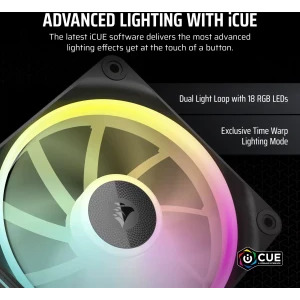 Corsair iCUE Link LX120 RGB Starter Kit 120mm Three Fan Pack Black
