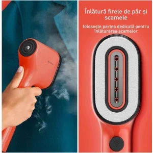 Tefal Aparat de calcat vertical cu abur Pure Pop DT2022E1, 1300W, 20g/min, Portocaliu