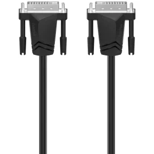 Cablu video Hama DVI-D Dual Link Male - DVI-D Dual Link Male, 1.5 m, Negru