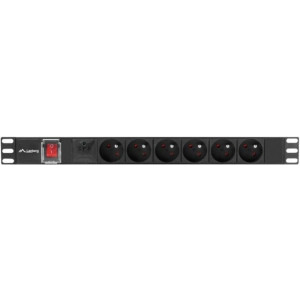 Lanberg PDU PDU-06E-0200-IEC-BK 6x Type E, 2m, Black