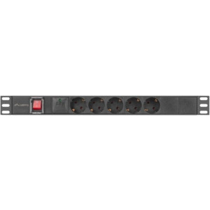 Lanberg PDU PDU-05F-0200-IEC-BK 5x SCHUKO, 2m, Black