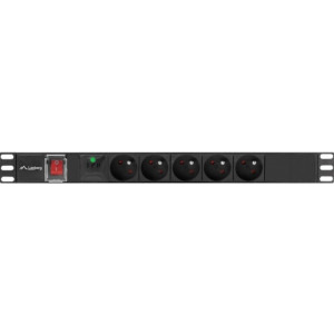 Lanberg PDU-05E-0200-IEC-BK, 5x Type E, 2m, Black