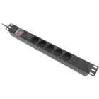 Accesoriu UPS Lanberg PDU-05F-0200-BK, 5x SCHUKO, 2m, Black