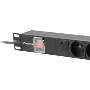 Lanberg PDU-05E-0200-BK, 5x Type E, 2m, Black