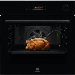 Cuptor incorporabil Electrolux LOC8H39WZ, Electric, 72 L, SteamCrisp, AquaClean, My Electrolux Kitchen, Grill, Clasa A+, Negru