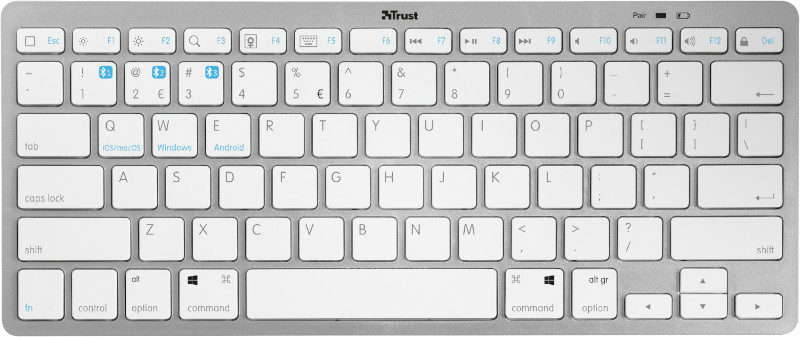 Tastatura Trust Nado Bluetooth Silver