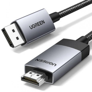 Cablu video Ugreen DP119 DisplayPort Male - HDMI Male, 2 m, Negru