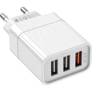 Lamtech LAM021004, 3x USB, Quick Charge 3.0, White