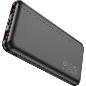 Lamtech LAM112891, 10000 mAh, 2x USB, 1x USB-C, Quick Charge 3.0 + Power Delivery 20W, Black