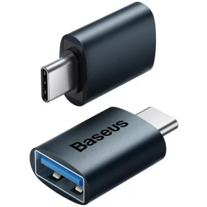 Baseus Ingenuity Adaptor OTG, USB-C Male la USB Female, Blue