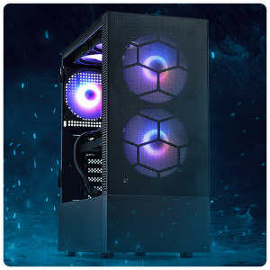 Gaming BALAUR Legendar powered by GIGABYTE, Intel i5-12400F 2.5GHz, 32GB DDR4, 1TB SSD, RTX 4060 8GB GDDR6, Iluminare RGB