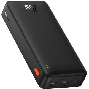 Baterie externa Baseus Airpow, 20000 mAh, 1x USB, 1x USB-C, 20 W, Black