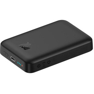 Baseus Magnetic Mini Wireless, 10000 mAh, 1x USB-C, 20 W, MagSafe, Black