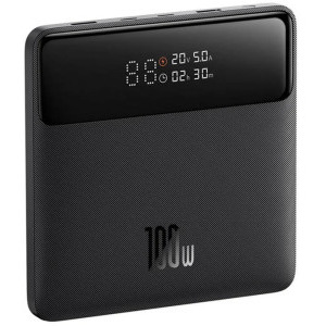 Baseus Blade HD, 20000 mAh, 2x USB, 2x USB-C, 100 W, Display, Black, posibilitate incarcare laptop