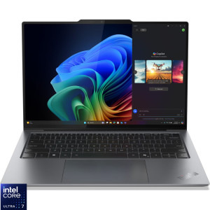 Laptop Lenovo 14 ThinkPad X9-14 Gen 1 Aura Edition, 2.8K OLED 30-120Hz VRR Touch, Procesor Intel® Core™ Ultra 7 258V (12M Cache, up to 4.80 GHz), 32GB LPDDR5X, 1TB SSD, Intel Arc 140V, Win 11 Pro, Grey