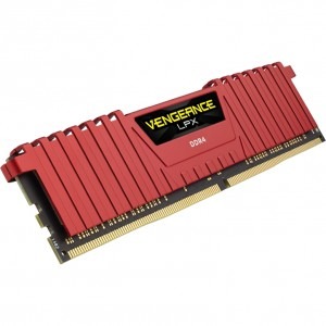 Corsair Vengeance LPX Red 16GB DDR4 2800MHz CL16 Quad Channel Kit