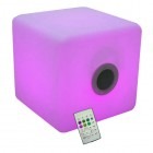 Ibiza Light Boxa portabila Cube3535, 12 LED-uri RGB