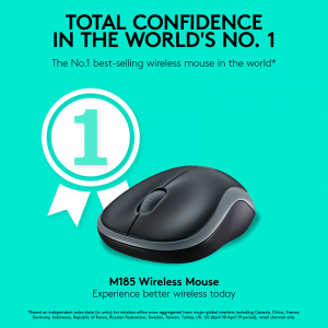 Logitech M185, Wireless, Red