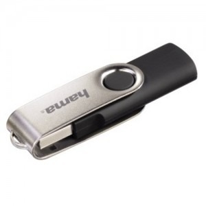 Hama Rotate 8GB USB 2.0 Black-Silver