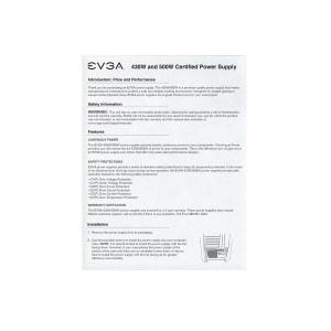 EVGA 500W 80 Plus