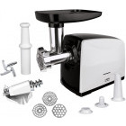 Masina de tocat Heinner Weston White MG-2100BKWH, 2100W, 1.8kg/min, Argintiu-Negru