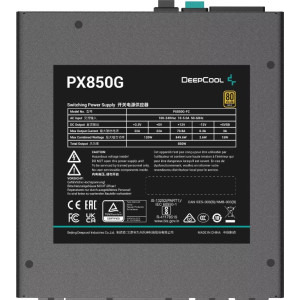 Deepcool PX850G, 80+ Gold, Cybenetics Gold, 850W