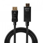 Cablu video LINDY DisplayPort Male - HDMI Male, 1 m, Negru
