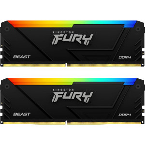 Memorie Kingston FURY Beast RGB 16GB DDR4 3200MHz CL16 Dual Channel Kit