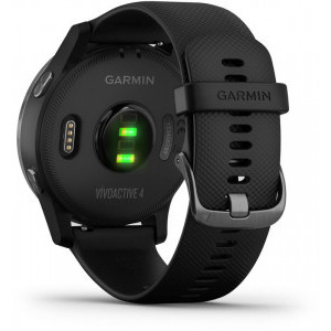 Garmin Vivoactive 4, negru, curea silicon negru, GPS + HR